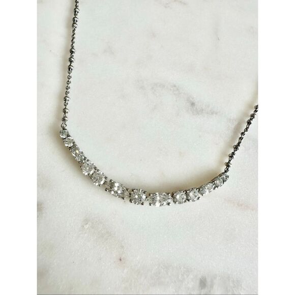Cubic zirconia Nadri statement necklace - Picture 1 of 7